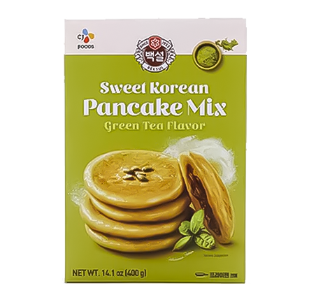 CJ Sweet Korean Pancake Mix(Green Tea Flv) 400G