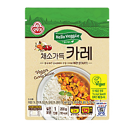 Ottogi Hello-Veggie Curry Sauce(Vegan) 200G