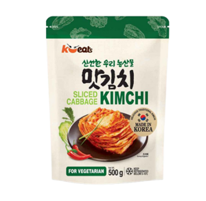 K-Eats Sliced Cabbage Kimchi (Vegetarian) 500G