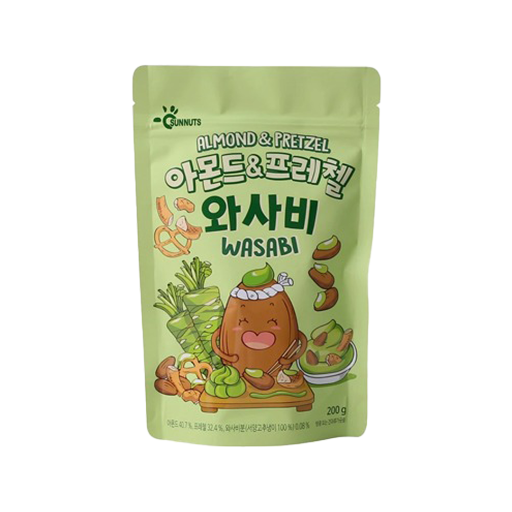 Sunnuts Almond&Pretzel Biucuit-Wasabi Flavour 200G