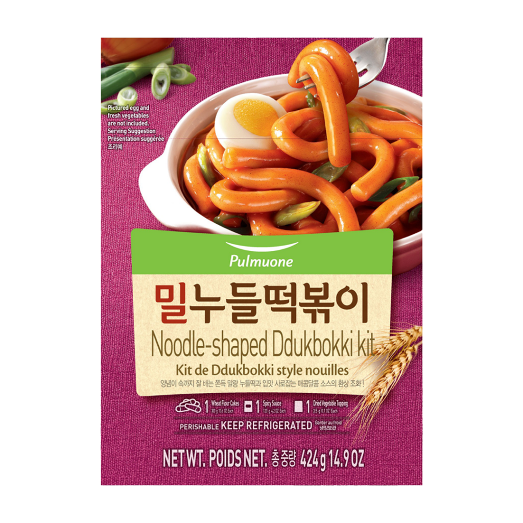 Pulmuone Noodle Shape Rice Cake(Dduckbokki) Kit 424G