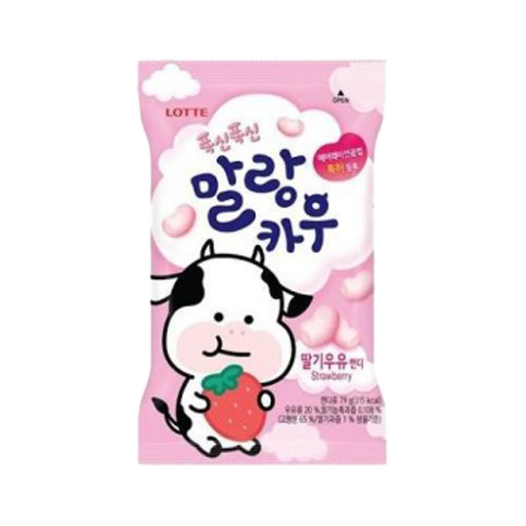 Lotte Soft Milk Candy(Strawberry Flavour) 79G