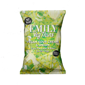 EMILY Veg Thins Vegan – Sour cream & Onion 30g
