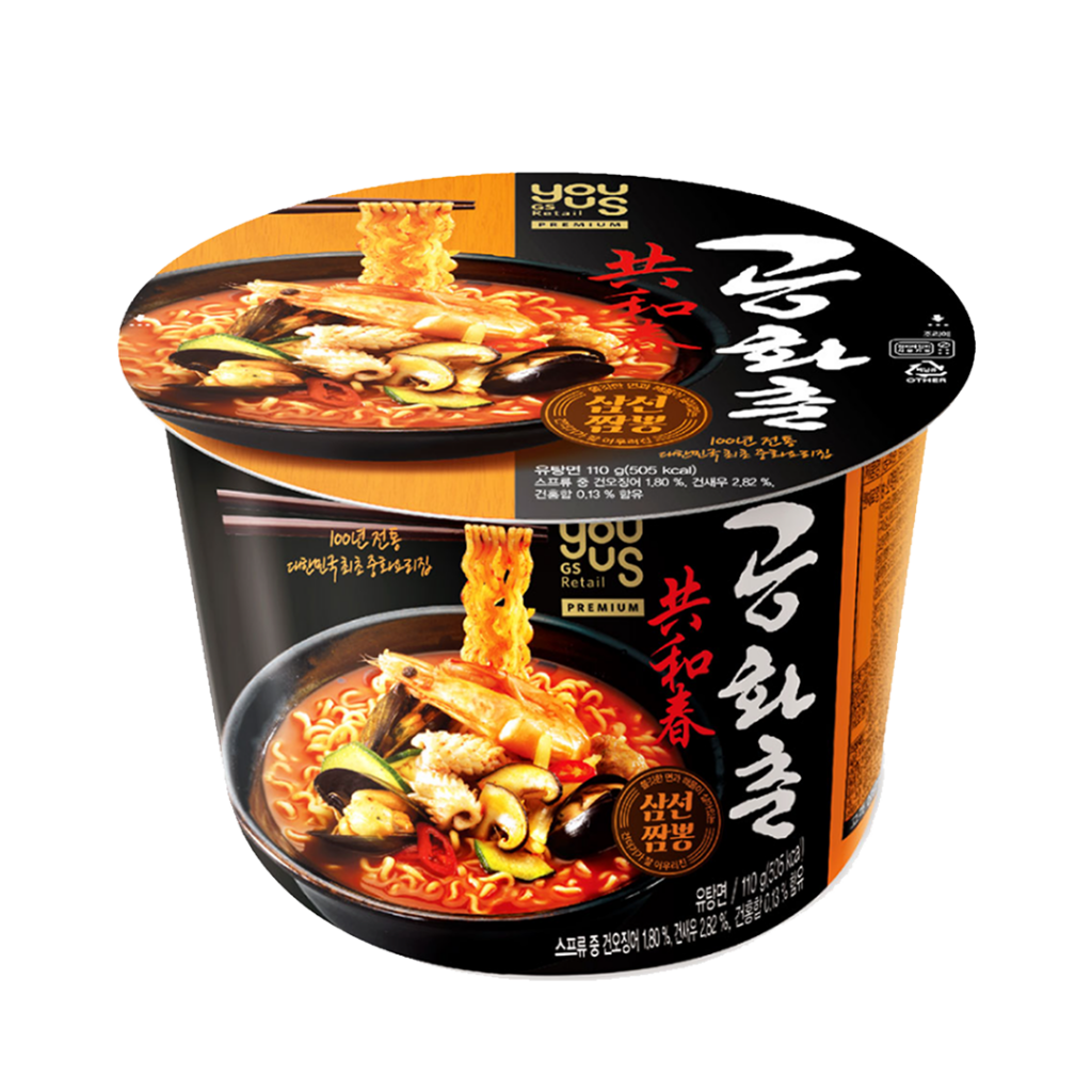 GSR Gonghwachun JJAMBBONG (Spicy seafood noodles)(Cup)110G
